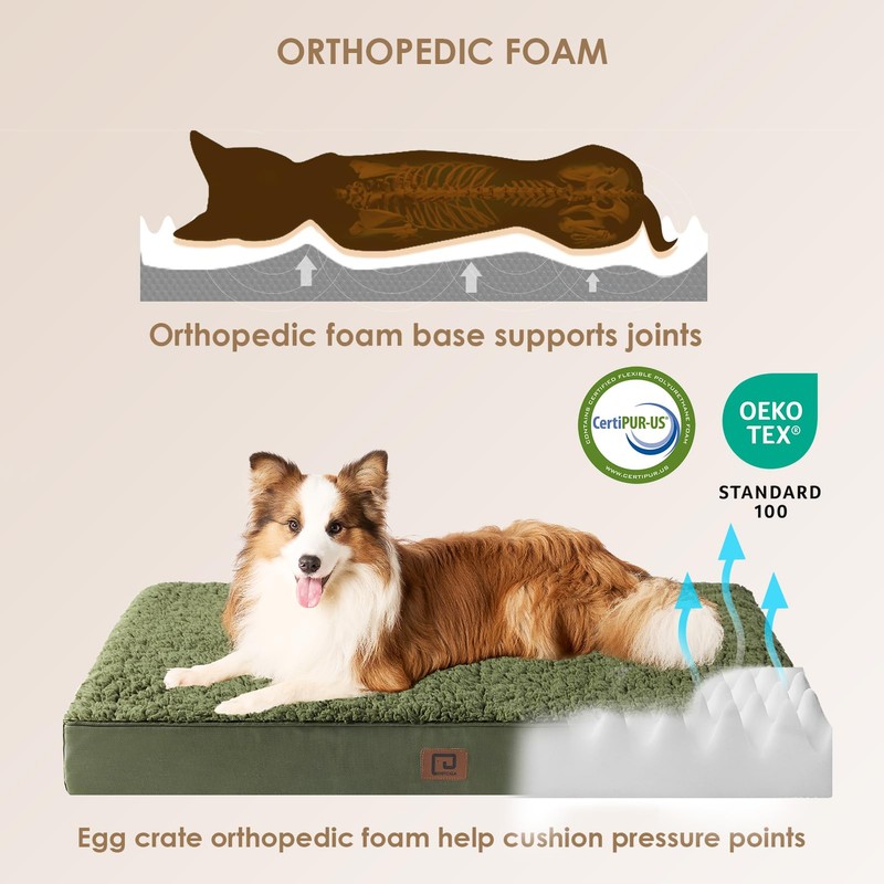 EHEYCIGA Orthopedic XL Dog Beds for Extra Large Dogs with