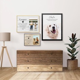 Dog Memorial Gifts: Loss of Dog Sympathy & Bereavement Gifts - 12 * 16 inch Pet Remembrance Footprint