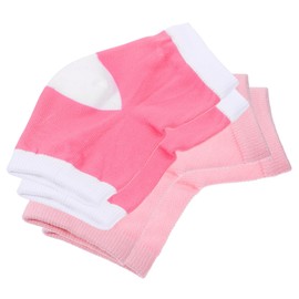 TOVINANNA 2 Pairs Gel Moisturizing Heel Socks Breathable Elastic Foot Sleeves for Cracked Heel Protection Reusable Washable Polyester Cotton Gel Socks for Outdoor Foot Comfort