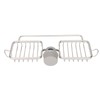 Faucet Storage Shelf Aluminum Plastic Two Containers with Towel Rod