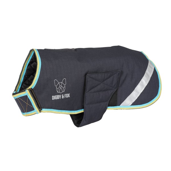 Shires Digby & Fox Waterproof Dog Coat - Grey XXS