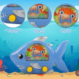 BANERLE 4 Pcs Animals Dinosaur Handheld Water Toss Ring Game Retro Pastime for Kids Adults Travel Game, Christmas Stocking Stuffers Dinosaur Toys Gifts Party Favors