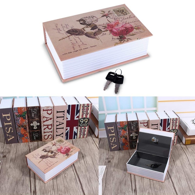 Diversion Book Safe with Key Lock, Secrect Hidden Safe Lock