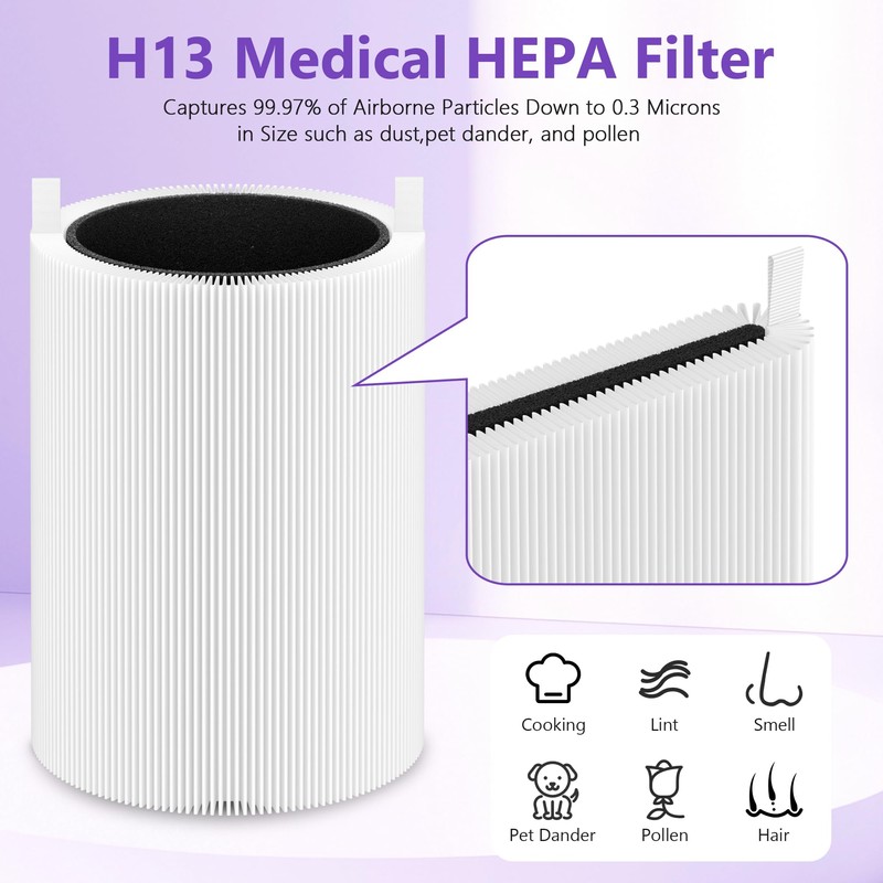 411i 411a Max Replacement Filter Compatible with Blue Pure 411i