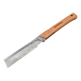 Faithfull Folding Pull Saw 150mm (6in) – Compact Japanese Style Hand Saw, SK5 Steel Blade with 21 TPI Triple-Ground Teeth & FSC Wooden Handle for Fine Woodworking & Joinery