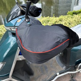 Motorcycle Handlebar Muffs Gloves Windproof Waterproof Motorbike Grip Handlebar Gloves Winter Thick Scooter Bike Cycling Gloves Mittens Motorcycle Hand Warmer For Motorcycles Scooters Bike Snowmobiles