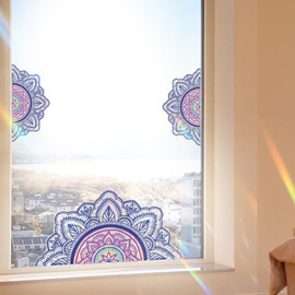 28 x 50 cm Bird Protection Sticker for Window Bird Anti-Collision Window Sticker Prism Window Sticker Large Bird Window Decals Soft Anti-Collision Sticker for Protection (Rainbow)