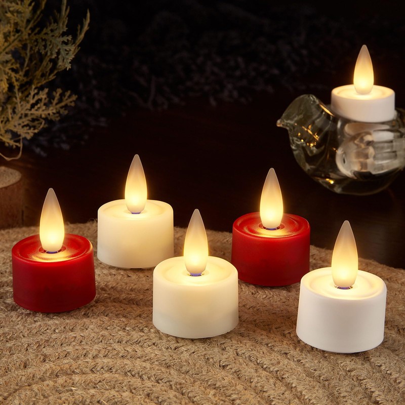 CozierGlow Rechargeable Flameless Candle with Remote Timer, 3D Moving Flame