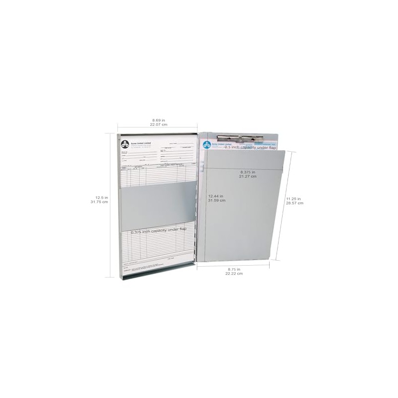 Westcott Aluminum Sheet Holder, Letter Size Hinged (38012)