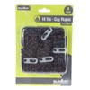 PMS BLACK HI VIS GUY ROPES WITH TENSIONERS BLISTER SLIDE