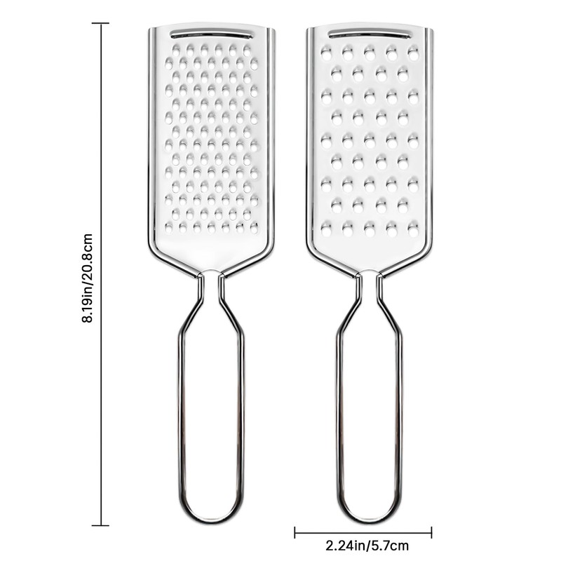 Cheese Grater for Kitchen 4 Sizes Stainless Steel Non-Slip Heavy-Duty