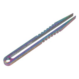 Outanaya 1pc Mini Portable Titanium Alloy Tweezers Lightweight Outdoor Camping Clip for Objects Liquids Multi-functional Travel Tool Cnc Machined Vibrant Colors