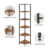6 Tier Corner Shelf 63.1" Tall Corner Shelves stand Ladder