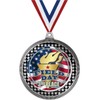 2.75" Field Day 3rd Place Medal Award, Silver Vega Field