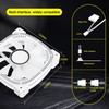 SNCCJ Silent 120mm Case Fan, High Performance Low Noise PC
