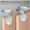 Sliding Closet Door Hardware Set, 4 Pack Sliding Wardrobe Door