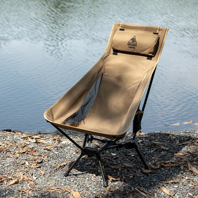 OneTigris Tigerblade High Back Camping Chair with Pillow Design, Comfortable