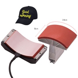 Hat Cap Press Mat Pad Heating Transfer Attachment Silica Gel 5.5x3 Inch 220V for Heat Press Machine Hat Heating Machine