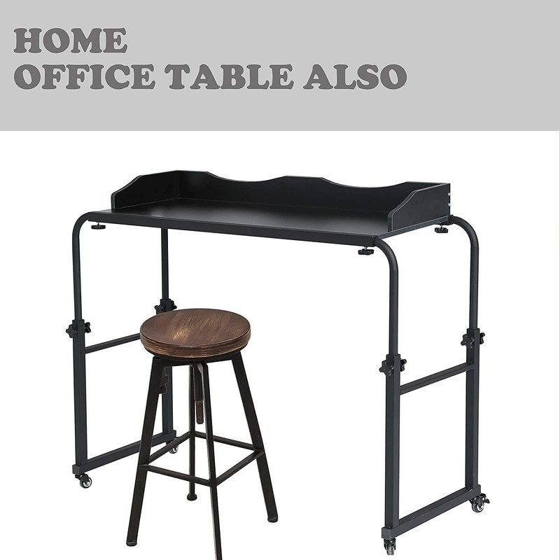 UNICOO® Adjustable Overbed Table, Over The Bed Table with Wheels,