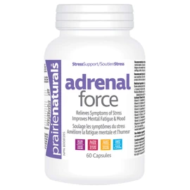 Prairie Naturals Adrenal-Force - Bovine Adrenal Cortex Gland Capsule, 60 Count