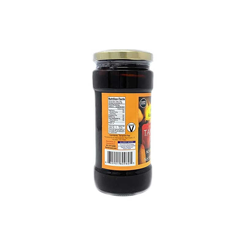 Asian Kitchen Tamarind Paste Puree (Imli) 16oz (454g) 1lb Glass
