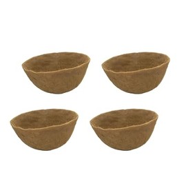 Garden Artisans 22 in x 12 in Molded Coco Liner for Bellus & Flat Bottom Hanging Baskets 4 Pack