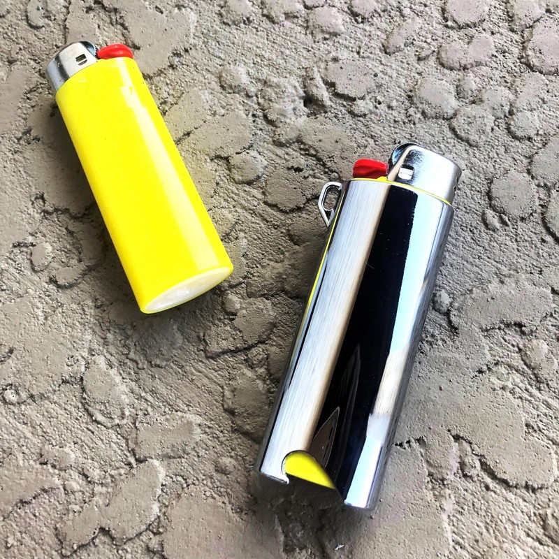 Metal Lighter Case Fits BIC with Bottle Opener Standard Full