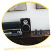 MERRYHAPY 2pcs Speaker Stand Aluminum Alloy Base Speaker Tray for