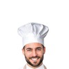 LxcshLjx 2 Pcs Chef Apron Hat Set, Adjustable Bib Chef
