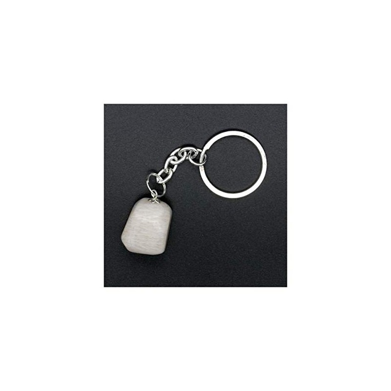 Adular Keychain Mini Tumbled Stone
