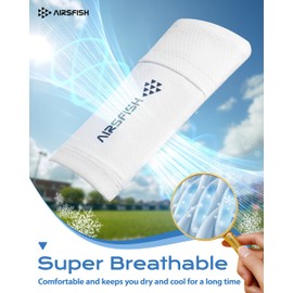 AIRSFISH Soccer Shin Guards for Kids Youth Adults,Shin Pads and Sleeves with Optimized Insert Pocket EVA Cushion,Reduce Shocks and Injuries for Boys Girls Men for Football Games