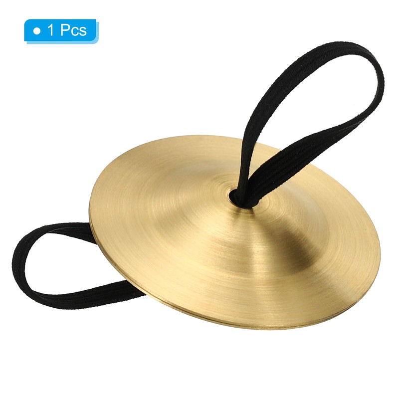 PATIKIL 1pc Finger Cymbal 2.08 Diameter Brass Copper Go Ruden