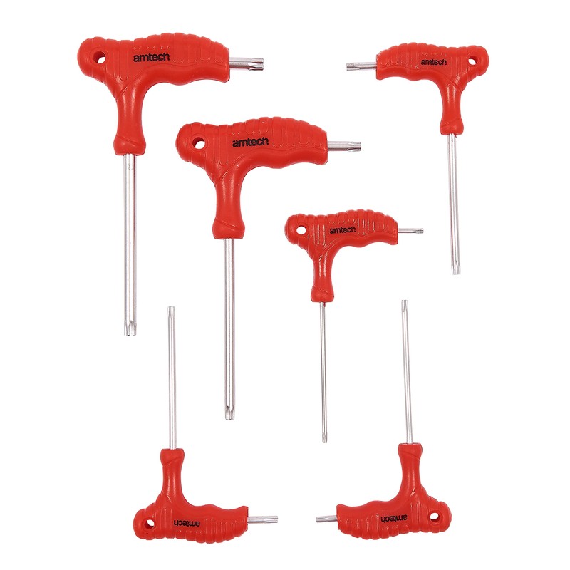 Amtech L0750 6 Piece T-Handle Torx Key Set