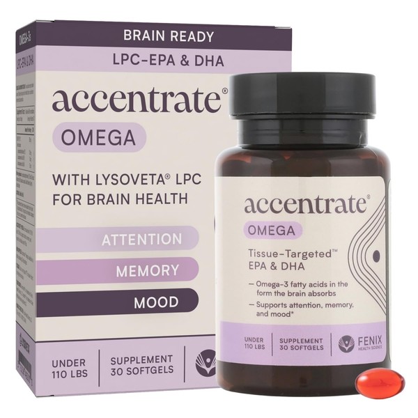 Accentrate Omega Con Lysoveta(Lpc) Para Nios Fosfolpidos Epa Y Dha(Omega