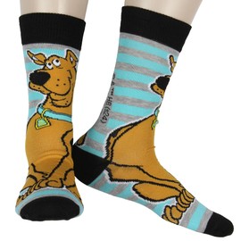 Hyp Scooby-Doo Socks Men's Scooby Character 5-Pack Knit Mid-Calf Crew Socks Shaggy Mystery Machine Shoe Size 6-12