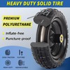 GICOOL 10" Flat-free Solid Tire and Wheel Replacement 4.10/3.50-4, with