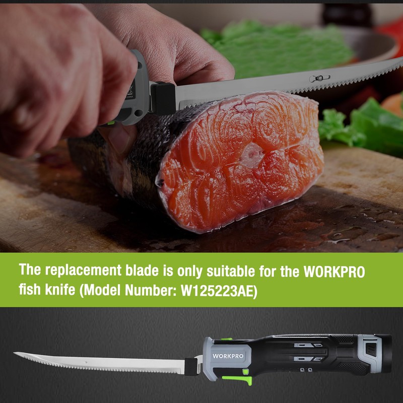 WORKPRO 10" Replacement Blades Only 12V Cordless Electric Fillet Knife