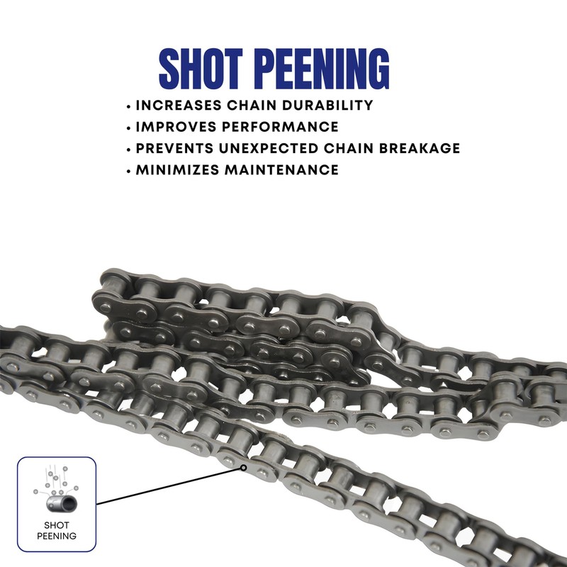 Jeremywell 50 Roller Chain 10 Feet with 1 Connecting Link