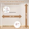 Bonpally Room Divider Curtain Rod, No Drilling Room Separator for