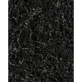 MagicWater Supply - 1 LB - Black - Soft & Thin Crinkle Cut Paper Shred Filler great for Gift Wrapping, Basket Filling, Birthdays, Weddings, Anniversaries, Valentines Day, and other occasions