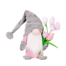 ALYRMEI Gnome Plush Decorations Gift, 15 inch Fall Gnomes Decorations for Home,Fall Gnomes Plush for Tiered Tray Decor, Thanksgiving Table Decorations Home Tabletop Elf Gnomes Decor Ornaments,Grey
