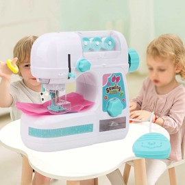 Mrisata Sewing Machine Children, Girls, Sewing Machine, 26 x 22 x 10 cm, Electric, Medium Sewing Machine, Toy, Educational Interesting Toy Girls and Children