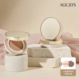 AGE20'S Noble Glow Cover Cushion (Main Product 1 + Refill 1) (SPF40+ PA+++) - No. 23 Neutral Beige / AGE20'S [에이지투웨니스] 노블 글로우 커버 쿠션(본품1+리필1) (SPF40+ PA+++) - 23호 뉴트럴 베이지