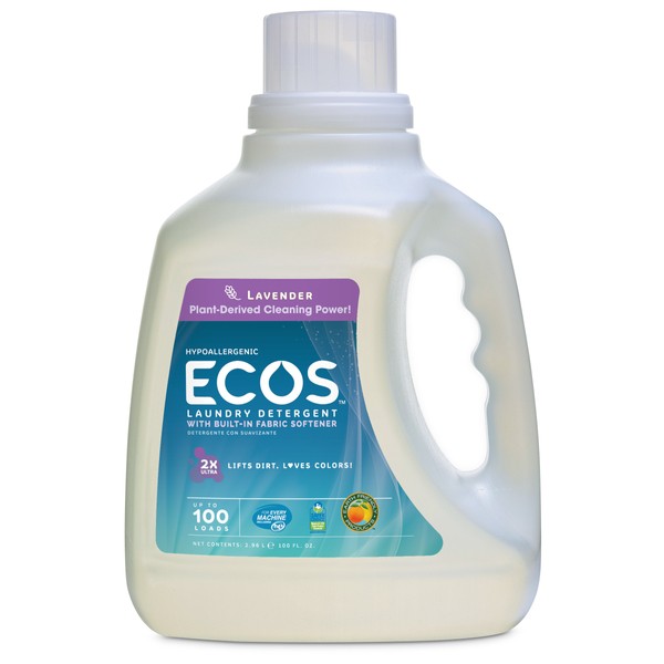 Earth Friendly Products Ecos Laundry Lavender, 100 Count