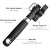 Safety can opener, stainless steel, ergonomic non-slip design with smooth