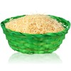 com-four® Easter Decoration & Gift Set - Green Raffia Baskets,