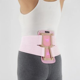 Mamoro Air Waist Supporter, Belt, Breathable, Comfortable Corset, Strong Fixed Support, Pressure Adjustable, Unisex, Daily Life, Work, Sports, Skin Sensation, Waist, Pink, LL, Hip Size 37.8 - 44.1