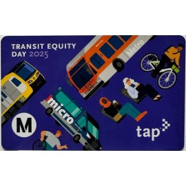 NEW Active Transit Equity Day 2025 Los Angeles Metro LA TAP Fare Card Bus Subway