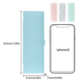 CIOUYAOS 4 Pack Clear Pencil Case,Translucent Plastic Pencil Box,Small Storage Box Stationary Organizer, Pencil Cases for Women Boys,Office School Supplies for Student Stationery (Single Layer)