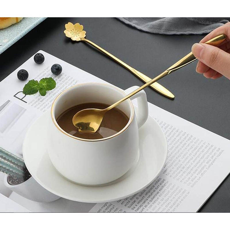 Dealcase Coffee Scoops, Stirring Spoon, Stainless Steel Creative Spoon for